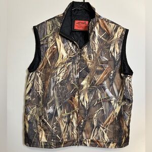 Men’s Southside Nylon Hunting Vest Size XL Made in USA TRUETIMBER Camo